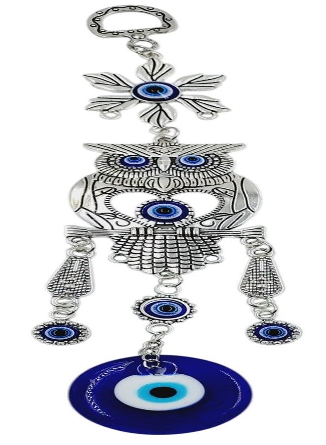 ARTISKRITI Owl Evil Eye Hanging for Home Wall Hanging Decorative Items Nazar Battu for Home Protection, Good Luck Charm and Prosperity - Image 5